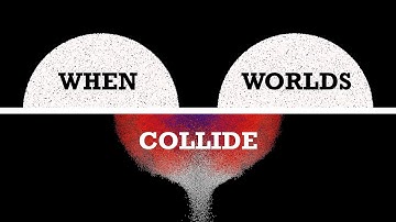 Two 2D planets of 100,000 particles collide in a 17-second particle simulation