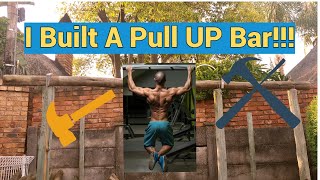 I Built a Homemade Pull-Up Bar!!! (DIY OUTDOOR PULL-UP BAR)