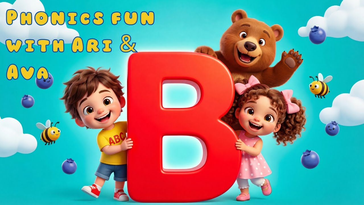 Learn the Letter B | Phonics Song for Kids | ABC Learning with Ari ...