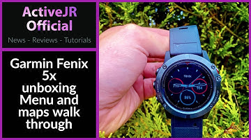 Garmin Fenix 5x unboxing & menu maps walk through // Best fitness watch 2017