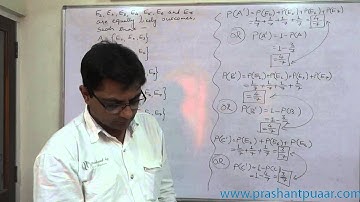 Probability   12   E1 E2 E3 E4 E5 E6 AND E7 are Equally Likely Events