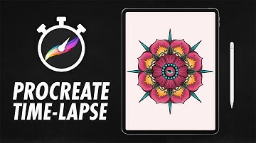 Neo Traditional Mandala Flower - Procreate Symmetry Time-lapse