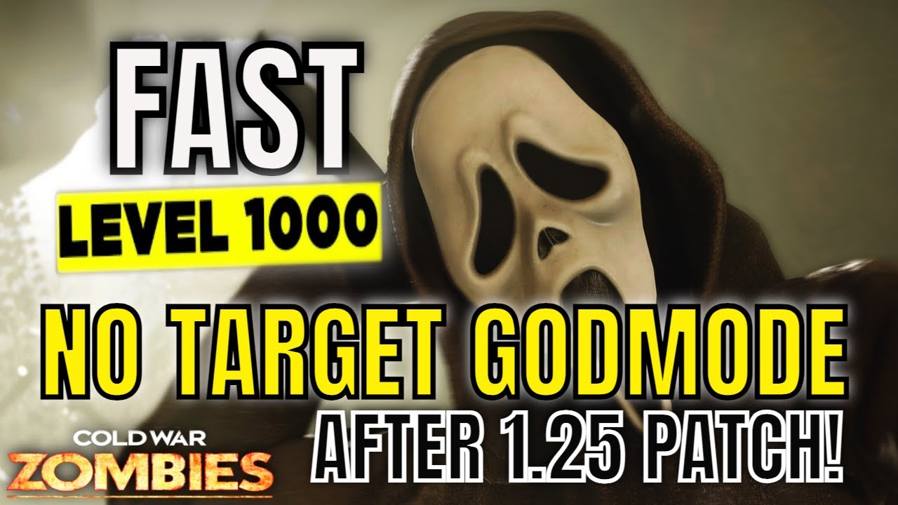 FAST NO TARGET GOD MODE GLITCH! Level Up Fast Cold War Zombies! (Die Maschine) After Patch 1.25