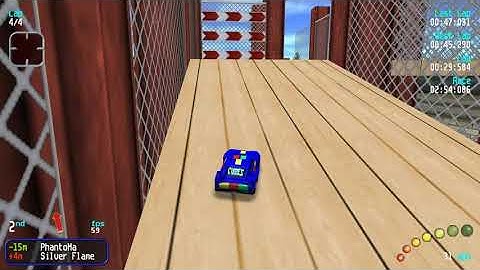 Re-Volt Custom Track Smashride Circuit by Alex_int, 16 Cars 4 Laps & Pickups!