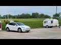 Tesla Model Y Towing Camper 500 miles - 2nd segment of The Electric Roadtrip