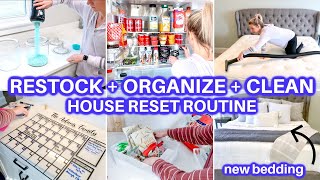 🏡 CLEAN WITH ME + ORGANIZE + HOUSE RESTOCK RESET | CLEANING MOTIVATION |JAMIE'S JOURNEY|SUNDAY RESET