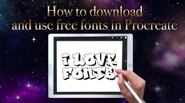 How to download and import Free Fonts for Procreate