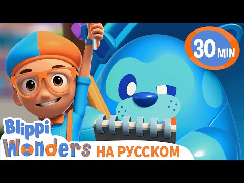 паутина | Изучай этот мир вместе с Блиппи | Обучающие видео для детей | Blippi Russian