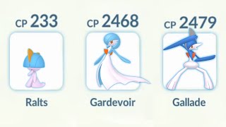 Shiny (Ralts, Gardevoir, Gallade) Team is Deadly in Pokemon go.