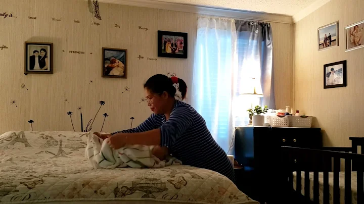 this is my morning routine, cleaning up and taking...