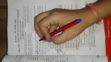 Computer Application in Business - Most important questions