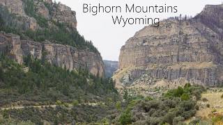Driving through the Bighorn Mountains