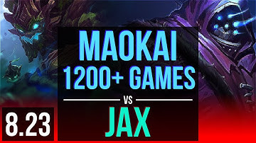 MAOKAI vs JAX (TOP) | 4 early solo kills, 1200+ games, 9 solo kills, KDA 9/1/0 | EUW Diamond | v8.23