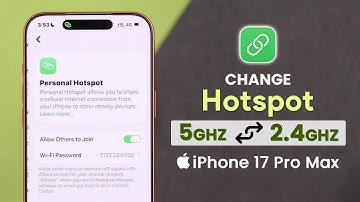 How to Change 5GHz to 2.4GHz on Personal Hotspot for iPhone Pro Max | Pro