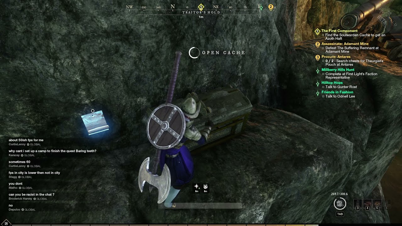 New World The First Component Soulwarden Cache Location YouTube