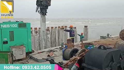 Tốc Độ đóng cọc tăng gấp 5 lần nhờ dùng BÚA RUNG thủy lực