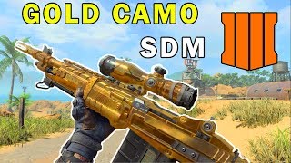 UNLOCKING GOLD CAMO ON THE SDM SNIPER! Unlocking Gold Sniper Camo In Black Ops 4 (BO4 Gameplay)