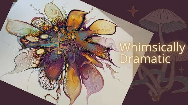 #203 Whimsically Dramatic Floating Bloom| Acrylic ...