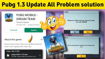 🔥Pubg 1.3.0 Update Network Error,Login Failed Fix| Loading screen| Pubg 1.3 Update Total Solutions!