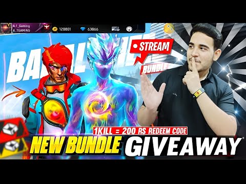 FREE FIRE LIVE NEWFROSTFIRE BUNDLE EVENT GIVEAWAY