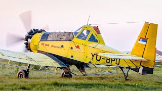 AMAZING SOUND! | PZL M18 Dromader  Cockpit Tour, StartUp, Takeoff, Low Passes | Mosquito Control