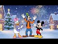 Snowy Town Lights Up As MICKEY, GOOFY & DAISY Celebrate Together 🎆❄️ | Mickey Mouse Animation