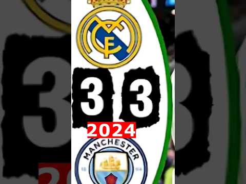 Manchester city vs Real Madrid 3-3 Highlights &amp; All Goals 2024