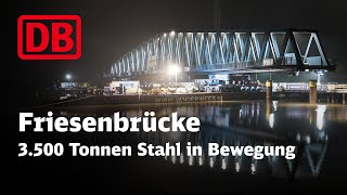 Einschwimmen Der Friesenbrücke Die Drehbrücke