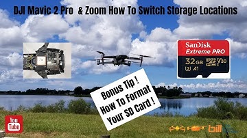 DJI Mavic 2 Pro & Zoom How To Switch Storage Locations & Format Your SD Card