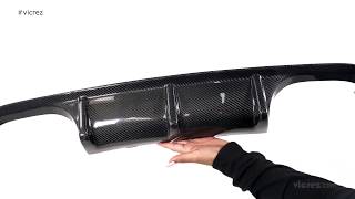 Vicrez M4 F82 F83 M3 F80 Carbon Fiber Rear Diffuser vz100425 - CLOSER LOOK Bmw F82 Rear Diffuser
