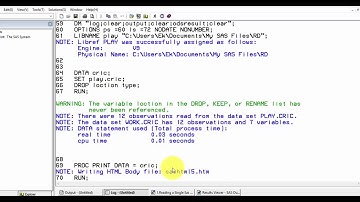 3 Reducing the number of variables  DROP,KEEP statement