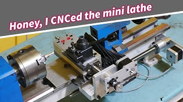 7x14 mini lathe CNC conversion: first test
