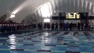 Pendleton High School's 200 Free Style Relay - 2015 OSAA prelims - Lane 1 - 1:31.19