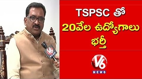 TSPSC Chairman Ghanta Chakrapani Face To Face Over Job Notifications & Recruitment | V6 News