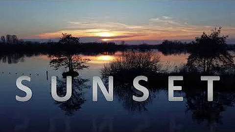 Nederhorst den Berg 2021 Sunset at The Nes - Drone