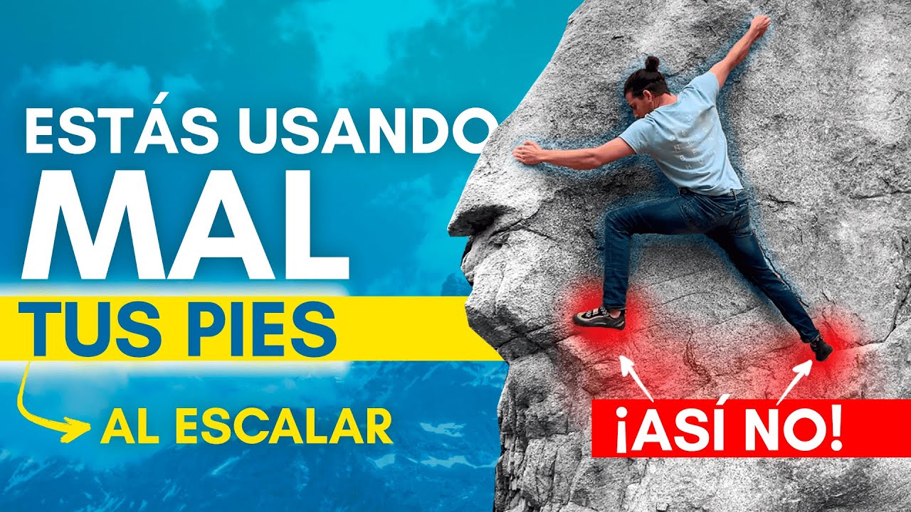 TÉCNICA de pies🦶 en ESCALADA: los ERRORES que nadie te corrige