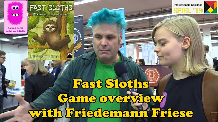 Fast Sloths, Game Overview with Friedemann Friese at Spiel '19 (#spiel19, #FastSloths, Board game)