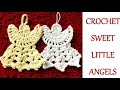 How to crochet Sweet little Angels. Ornament for Christmas trees very easy for beginners. Quick work