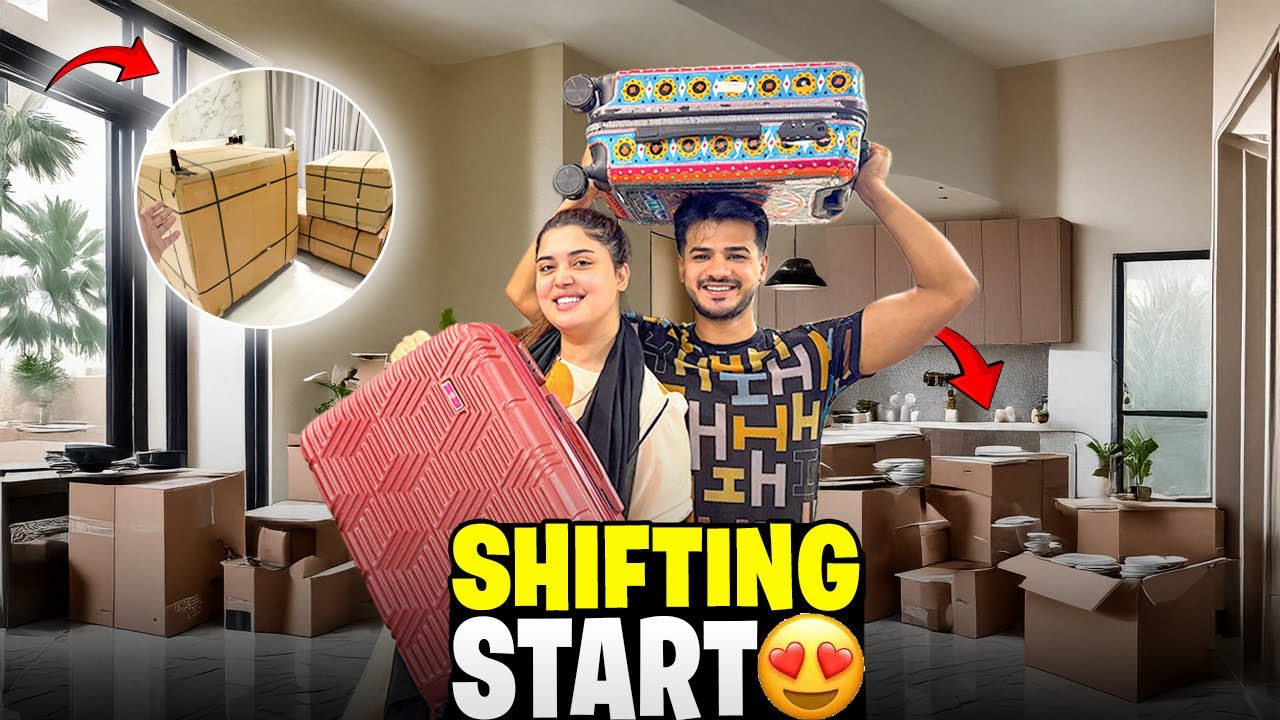 New Ghr Main Shifting Start 🏠|| Karachi Sy Bhi Furniture Agya 😍