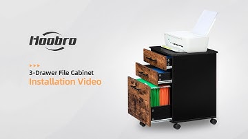 HOOBRO 02WJ File Cabient with 3 Drawers Installation Video