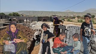 Tayyaba's relentless efforts in life. Building a porch in front of the house