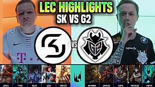 SK vs G2 Highlights LEC SPRING SPLIT 2021 W1D2 - SK GAMING vs G2 ESPORTS Highlights LEC 2021 SPRING