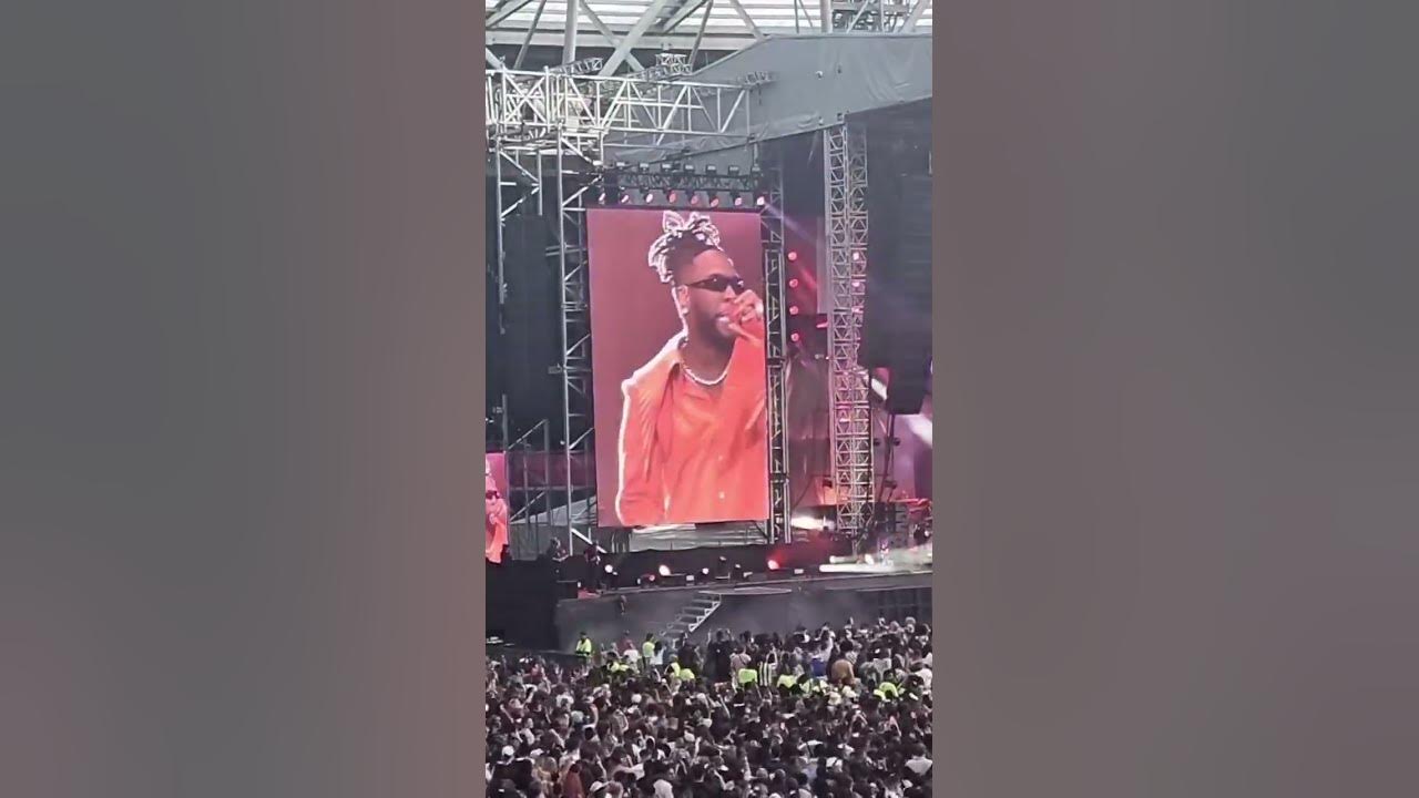 Burna Boy performing in his sold out London stadium. #burnaboy #burnaboylondonstadium
