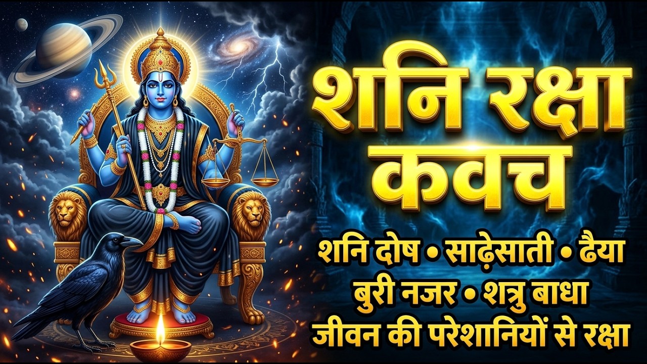 Shan Reksha श्री शनि रक्षा कवच | Shani Raksha Kavach | शनि दोष, साढ़ेसाती और बाधाओं ...