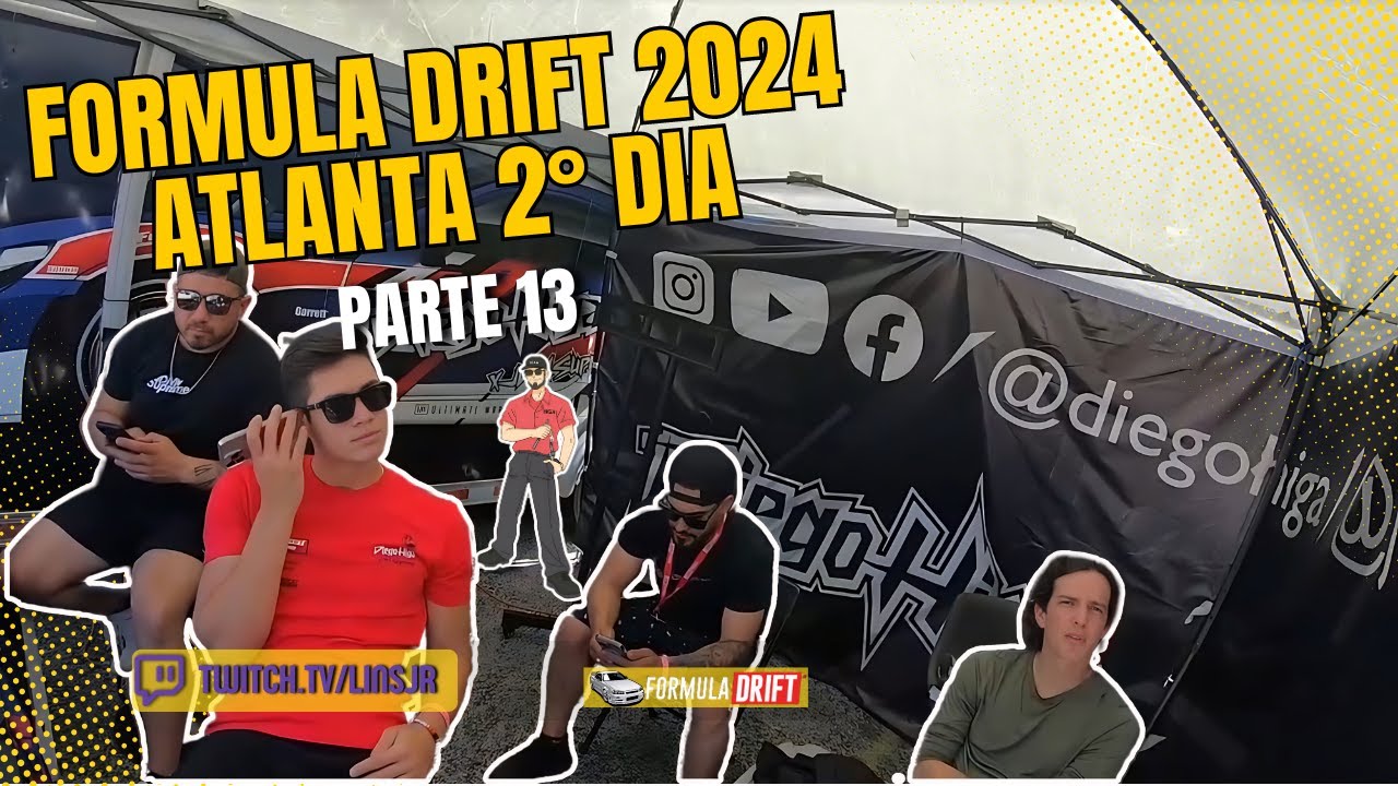 Live LinsJr  [FORMULA DRIFT 2024   Atlanta 2º Dia - parte 13]