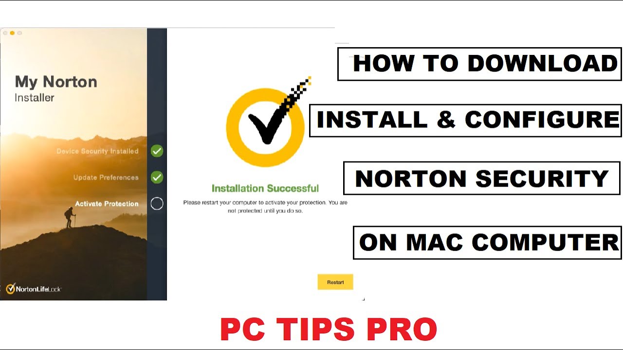 Hvordan installerer jeg Norton Lifelock på Mac -en min?