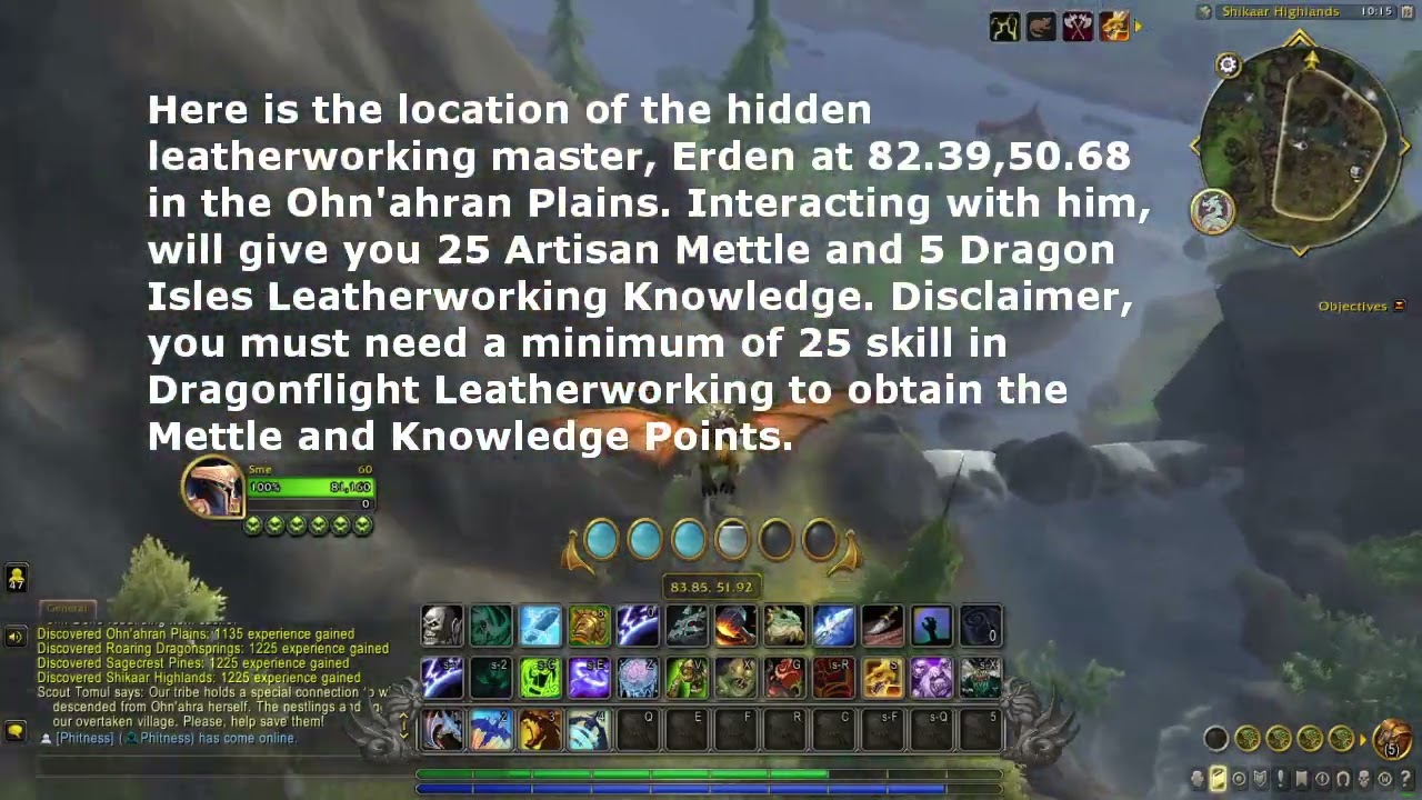 Wow Dragonflight Leatherworking Master Location