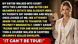 My Wealthy Sister Demanded My Inheritance in Court—The Man in a Black Suit Walked In—the Judge Froze News