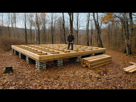 بناء منزل لنفسي للعيش في الغابة في 175 يوم ا 