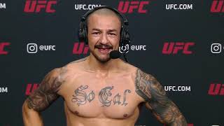 UFC 256: Cub Swanson Emotional Interview After KO Win